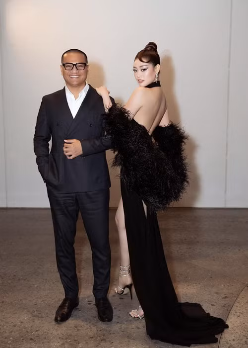 Khánh Vân và Nguyễn Long sánh đôi tại các sự kiện giải trí. Ảnh: FB Khánh Vân.
