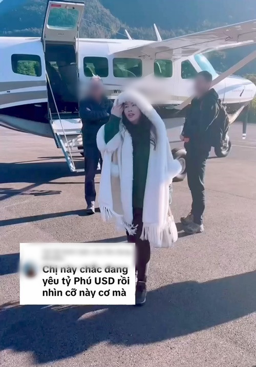 Một cư dân mạng đặt nghi vấn bạn trai Trương Phương là tỷ phú USD bởi nữ diễn viên đi du lịch bằng máy bay ở New Zealand. Ảnh: Instagram Trương Phương.