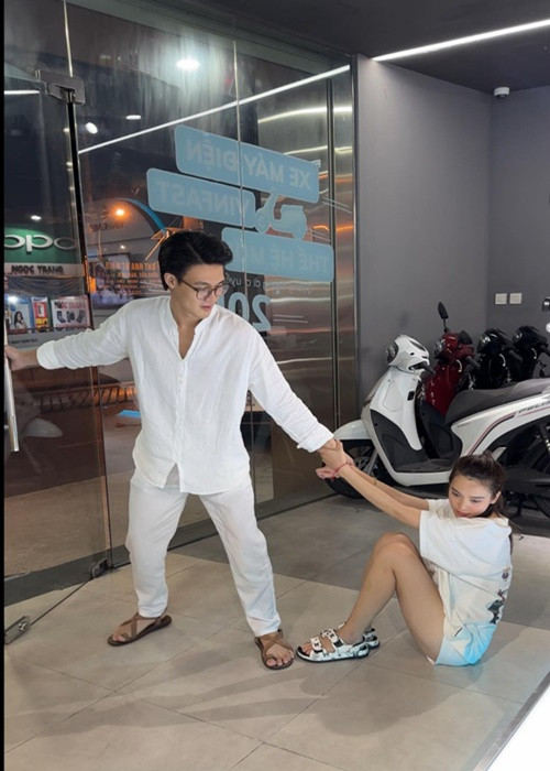 Tiến Phát đăng tải hình ảnh "dìm hàng" Quỳnh Lương. Ảnh: FB Tiến Phát.