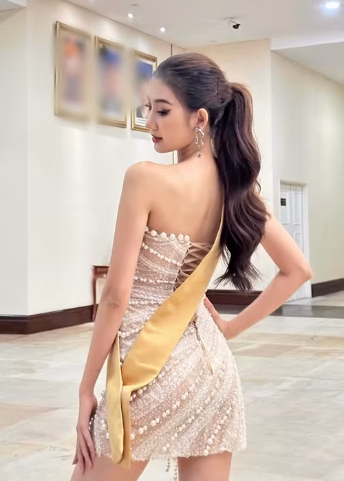 Đại diện Việt Nam lọt top 10 thí sinh được yêu thích nhất khi cuộc thi diễn ra. Ảnh: FB Quế Anh.