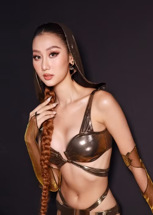 Ngày 22/10 vừa qua, Quế Anh thi bán kết Miss Grand International 2024. Ảnh: FB Quế Anh.