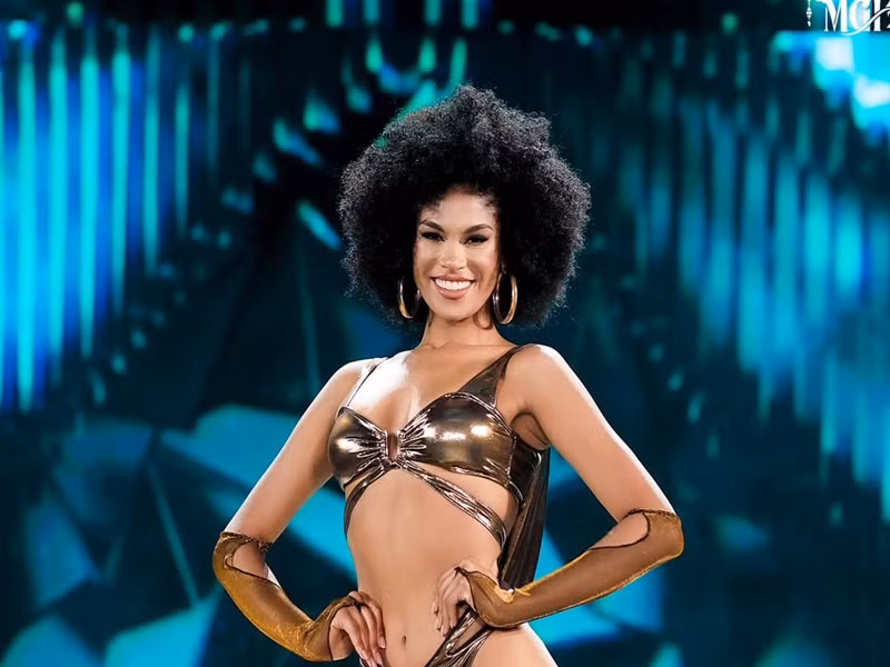 Arlette Rujel giữ phong độ ổn định trong suốt hành trình thi đấu. Nhiều người dự đoán đại diện Peru sẽ tiến sâu trong chung kết. Ảnh: FB Miss Grand International.