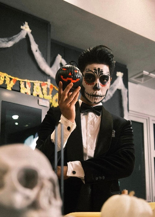 Tạo hình đón Halloween của Huy Trần gây chú ý. Ảnh: FB Huy Trần.