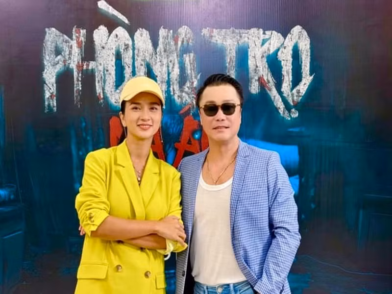 Trong Phòng trọ ma ám, diễn viên Kim Tuyến và Lý Hùng đóng vai vợ chồng. Ảnh: Dân Việt.