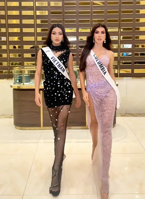 Mỹ nhân người Colombia đang là đối thủ mạnh của Xuân Hạnh ở Miss Cosmo 2024. Ảnh: Instagram Maria Alejandra Salazar Rojas.