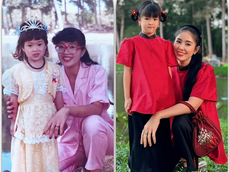 Bé Bông giống Lê Phương ngày còn nhỏ.