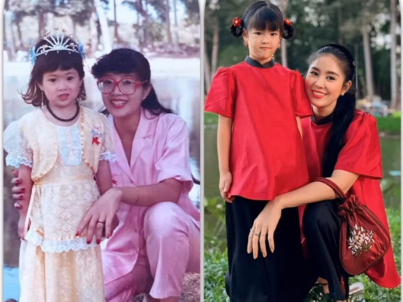 Bé Bông giống Lê Phương ngày còn nhỏ.