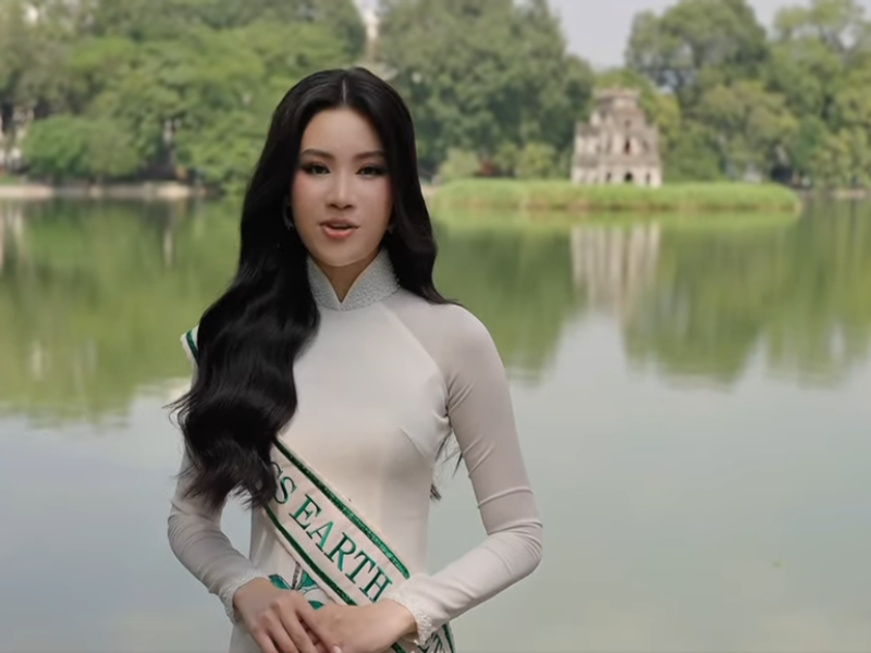 Mới đây, đoạn video Cao Ngọc Bích giới thiệu bản thân bằng tiếng Anh ở Miss Earth 2024 thu hút sự quan tâm của nhiều khán giả. Ảnh chụp màn hình.