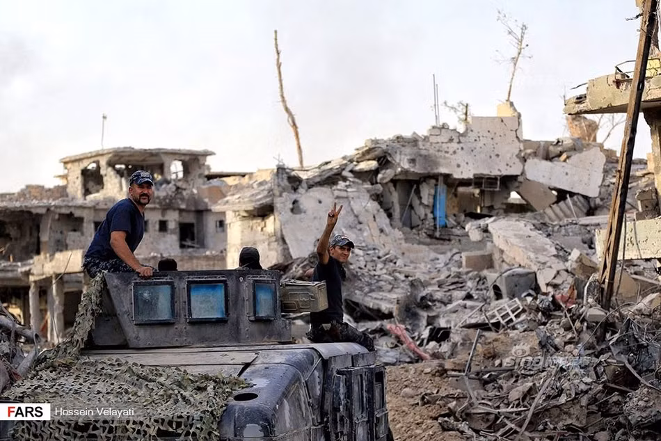 Lực lượng cảnh sát Iraq đã đóng góp một phần công sức vào việc giải phóng Mosul khi họ phối hợp triệt để cùng quân đội Iraq, đặc nhiệm Iraq và các lực lượng vũ trang khác trong cuộc chiến kéo dài 8 tháng tại đây. Nguồn ảnh: FARS.