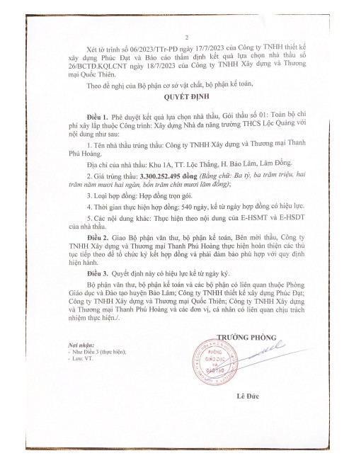 Lâm Đồng: Gói thầu gần 6 tỷ tại Bảo Lâm về tay Thanh Phú Hoàng? - Hình 3 Lam Dong: Goi thau gan 6 ty tai Bao Lam ve tay Thanh Phu Hoang?-Hinh-3