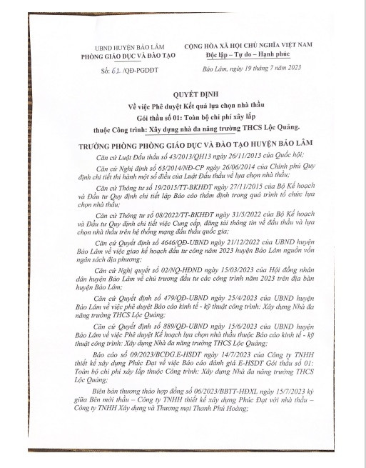 Lâm Đồng: Gói thầu gần 6 tỷ tại Bảo Lâm về tay Thanh Phú Hoàng? - Hình 2 Lam Dong: Goi thau gan 6 ty tai Bao Lam ve tay Thanh Phu Hoang?-Hinh-2