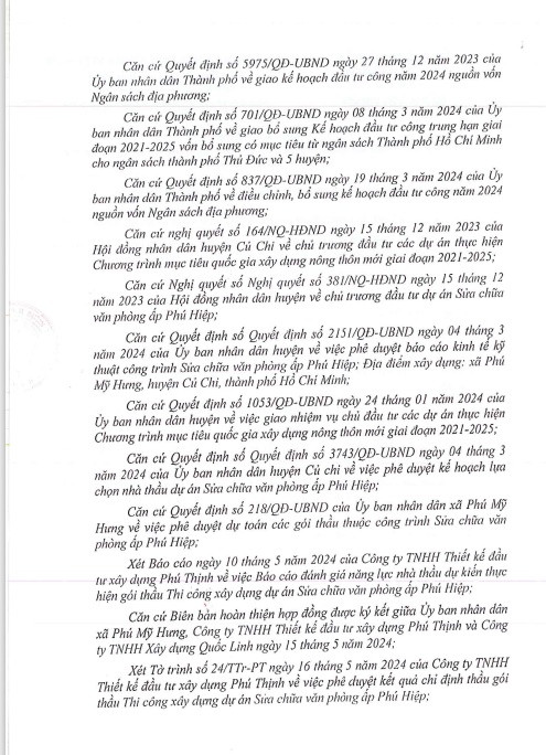 TP. HCM: 3 ngày Công ty Quốc Linh được chỉ định 5 gói thầu tại Củ Chi - Hình 4 TP. HCM: 3 ngay Cong ty Quoc Linh duoc chi dinh 5 goi thau tai Cu Chi-Hinh-4