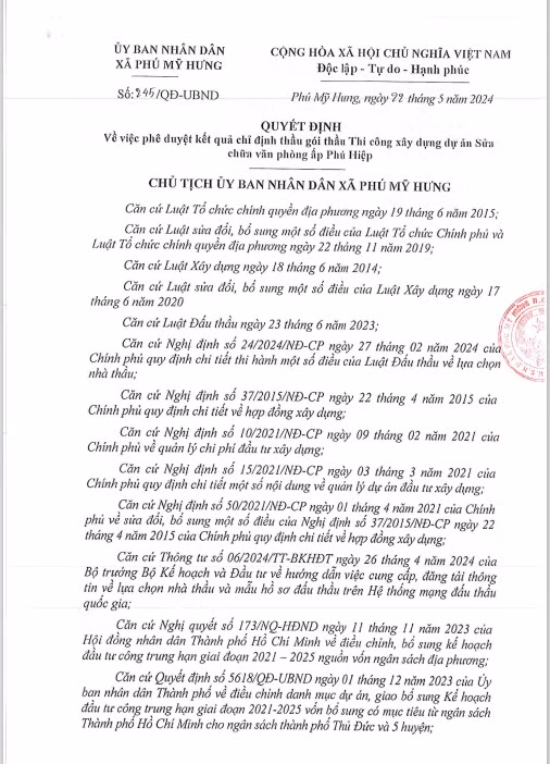 TP. HCM: 3 ngày Công ty Quốc Linh được chỉ định 5 gói thầu tại Củ Chi - Hình 3 TP. HCM: 3 ngay Cong ty Quoc Linh duoc chi dinh 5 goi thau tai Cu Chi-Hinh-3