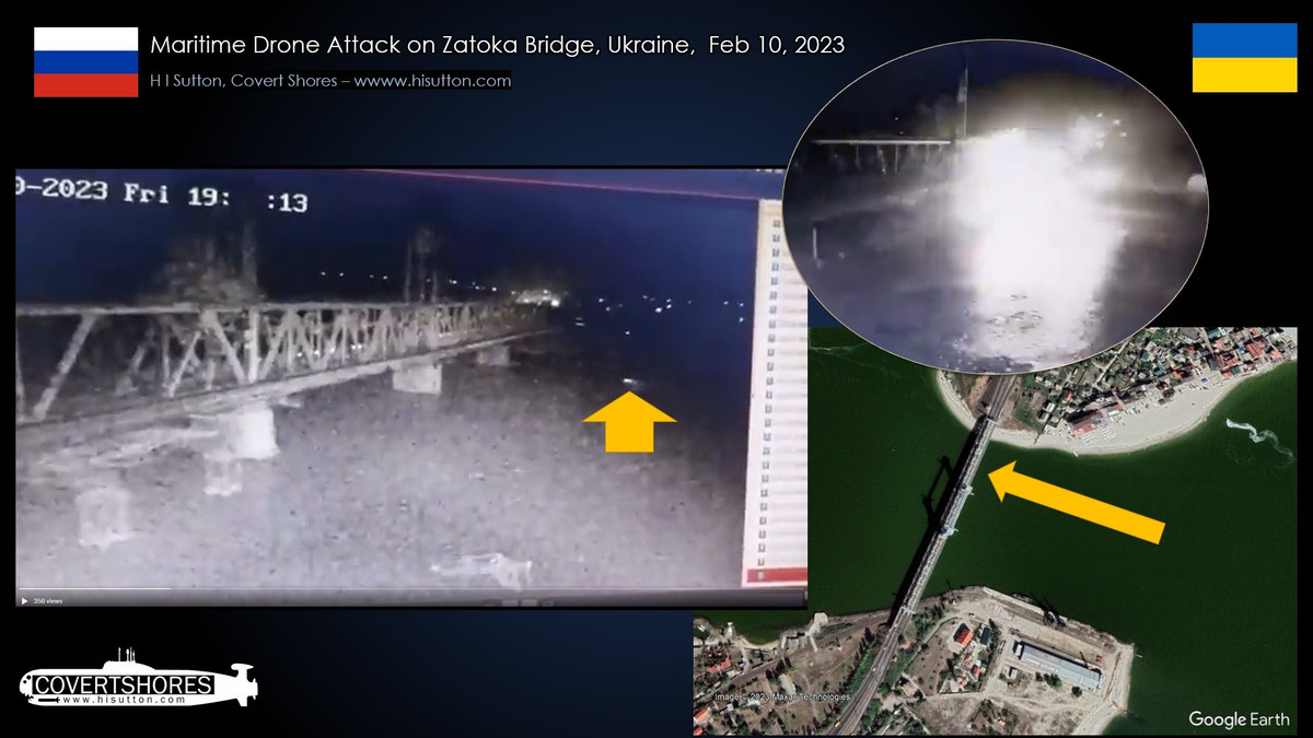 Kể từ khi nổ ra xung đột giữa Nga và Ukraine, các nước phương Tây đã sử dụng tuyến đường này để vận chuyển hàng tiếp tế cho các lực lượng vũ trang ở miền nam Ukraine. Trước đây, quân đội Nga đã nhiều lần tiến hành tấn công bằng tên lửa vào cây cầu nhưng lần này áp dụng phương thức "bất ngờ".