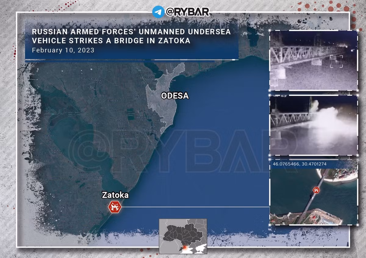 Theo một số nhà phân tích, cách khả thi nhất để quân đội Nga vận hành là sử dụng hệ thống lái tự động tương đối đơn giản để cho tàu không người lái tự động di chuyển đến khu vực mục tiêu, sau đó giao quyền điều khiển cho người điều khiển gần đó để tấn công. Mức độ thiệt hại chính xác của cây cầu hiện chưa được biết.