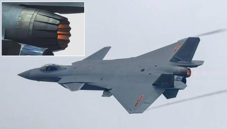 Xuat hien hinh anh ro net J-20 bay voi dong co noi dia WS-15