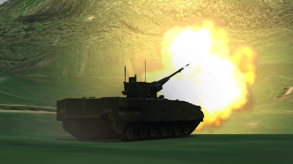 Với tốc độ bắn cao, Derivatsiya có khả năng bắn hàng loạt đạn và kích nổ tất cả đạn đồng thời, đám mảnh đạn quét sạch bất kỳ máy bay không người lái nào bay tới từ bầu trời.