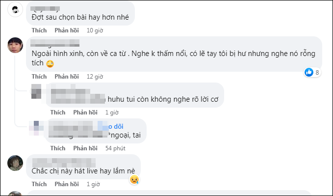 Trên MXH netizen đồng loạt để lại bình luận nhận xét về giọng hát của Linh Ka. Hầu hết cho rằng giọng hát của cô nàng chưa đạt, chưa thực sự hay và cần cố gắng nhiều hơn.