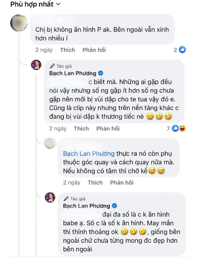 Trong một lần trả lời bình luận, cựu MC đã tiết lộ bản thân không “ăn ảnh” nên khi lên hình không thực sự cuốn hút.