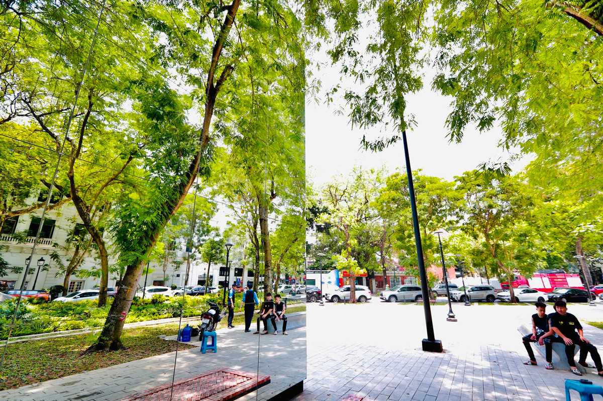 Người dân tới tham quan sẽ có cảm giác toàn bộ khu vực vườn hoa như rộng lớn hơn.