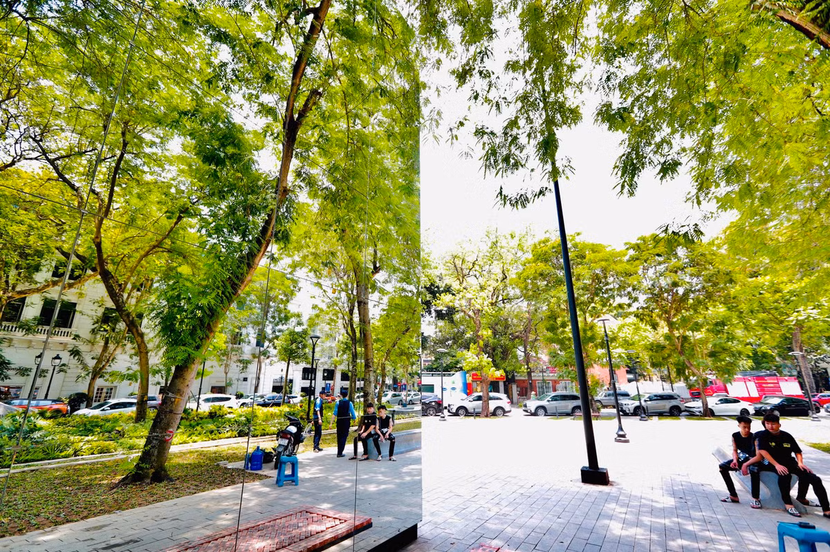 Người dân tới tham quan sẽ có cảm giác toàn bộ khu vực vườn hoa như rộng lớn hơn.