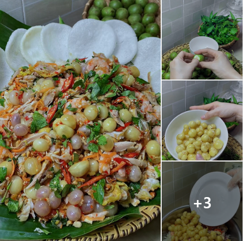 Tuy công đoạn chuẩn bị và giá thành đắt đỏ nhưng món gỏi gà măng cụt xanh lại được quan tâm hơn bao giờ hết. Ảnh: Không Sợ Chó