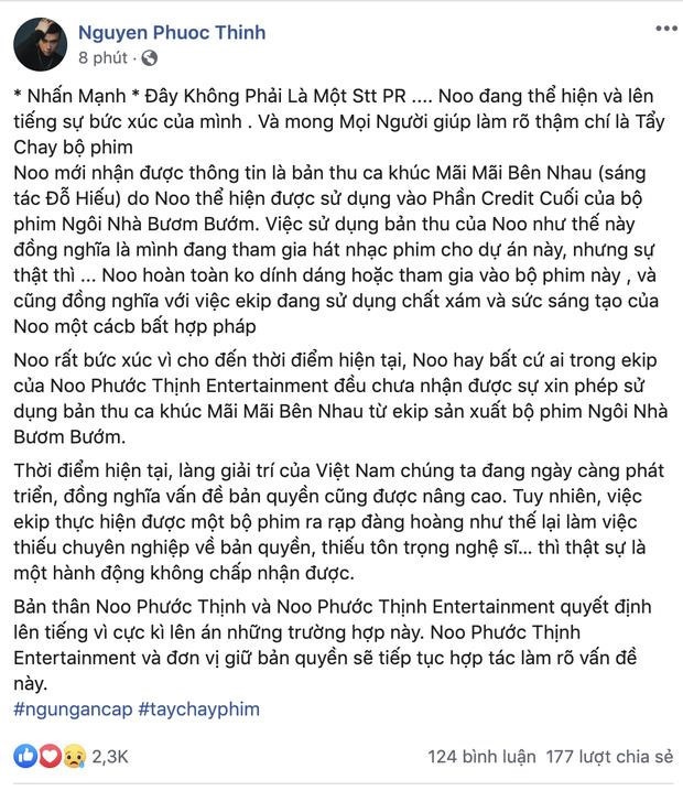 Noo Phuoc Thinh doi boi thuong 500 trieu, NSX 