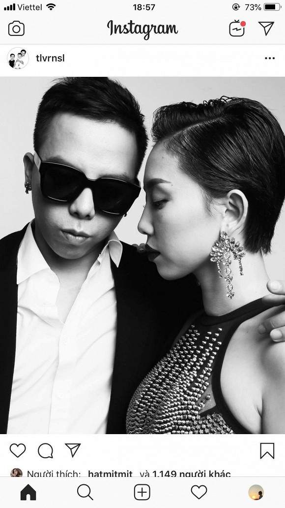 Hoang Touliver khoe anh tinh tu ben Toc Tien giua nghi van hen ho