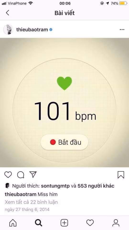 Từ ngày 14/2/2014 đến ngày 27/6/2014, Thiều Bảo Trâm nhớ nhung người yêu.