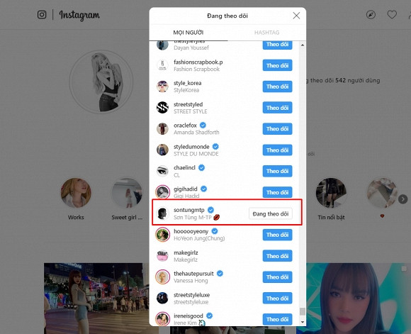 Đáp lại, em gái Thiều Bảo Trang cũng chỉ theo dõi một nam nghệ sĩ Việt duy nhất là Sơn Tùng M-TP.