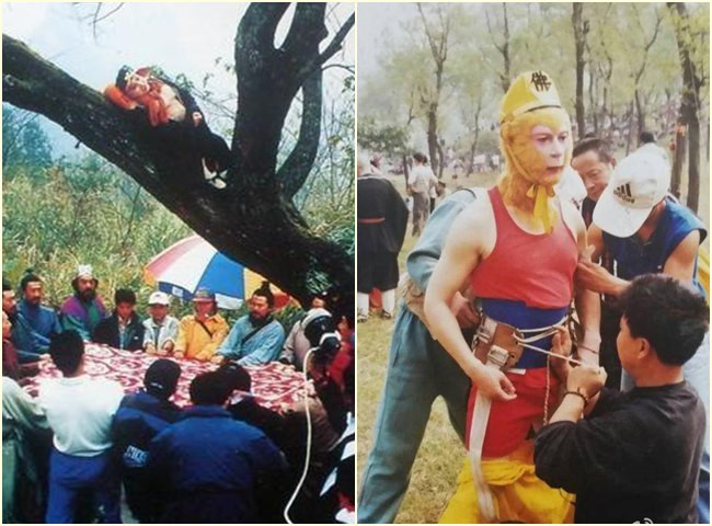 Cả ê-kíp làm việc hết mình ở hậu trường Tây Du Ký.