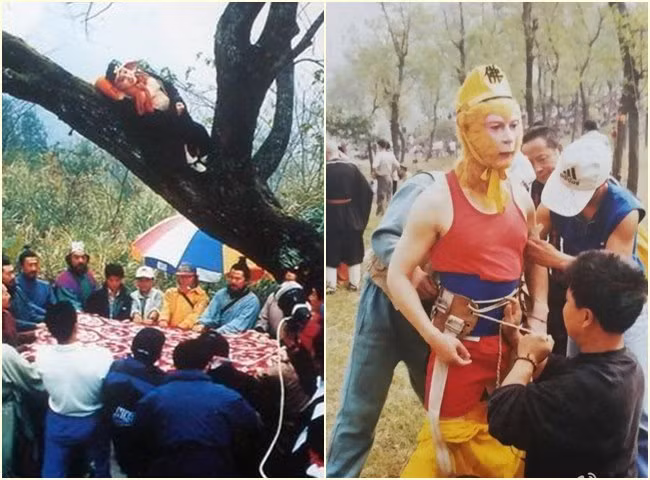 Cả ê-kíp làm việc hết mình ở hậu trường Tây Du Ký.