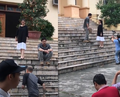 Hiện tại, phim “Về nhà đi con” đã phát sóng tới tập 33, khán giả đang theo dõi cái kết của cuộc hôn nhân giữa Huệ (Thu Quỳnh) – Khải (Trọng Hùng) sau khi cô chị cả đề nghị ly hôn. Cảnh quay được cho là vợ chồng Huệ - Khải nói chuyện với nhau khi ra tòa ly dị.