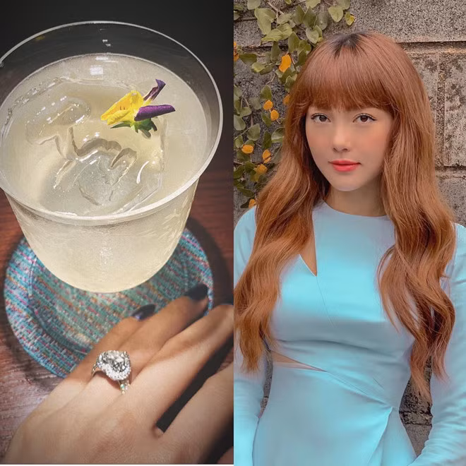 Minh Hang khoe nhan kim cuong 