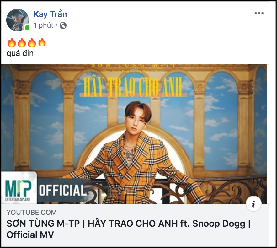 Kay Trần không biết nói gì hơn ngoài hai chữ: "Quá đỉnh".