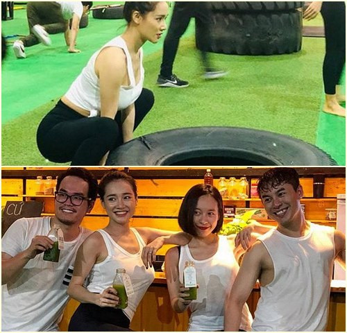 Những hình ảnh Nhã Phương chăm chỉ trong phòng tập nhận được nhiều quan tâm từ cộng đồng mạng. Cô diện áo thun trắng không tay năng động những vẫn tôn vinh được số đo ấn tượng của vòng 1 và vòng 2. Nhiều người nhận xét Nhã Phương có vòng 2 thon gọn và vòng 1 bốc lửa.