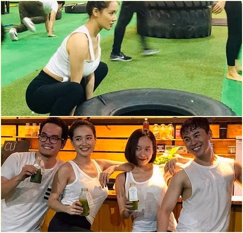 Những hình ảnh Nhã Phương chăm chỉ trong phòng tập nhận được nhiều quan tâm từ cộng đồng mạng. Cô diện áo thun trắng không tay năng động những vẫn tôn vinh được số đo ấn tượng của vòng 1 và vòng 2. Nhiều người nhận xét Nhã Phương có vòng 2 thon gọn và vòng 1 bốc lửa.