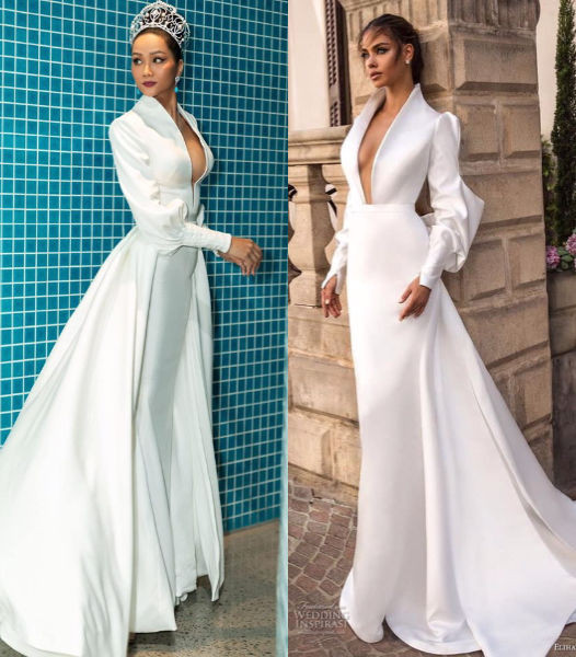 Khán giả đã chỉ ra bộ cánh của nhà tạo mốt Đỗ Long chính là sản phẩm copy từ thiết kế nước ngoài. H'Hen Niê hiện là người đẹp bị tố mặc váy nhái nhiều nhất trong nhiệm kỳ. Không ít ý kiến cho rằng nếu Hoa hậu Hoàn vũ không có cuộc sống đẹp, nhiệm kỳ thành công thì chắc đã bị “ném đá” không thương tiếc. Một khán giả viết “Một hai lần có thể bỏ qua nhưng để xay ra liên tục thì stylist nên coi lại cách làm việc”. Tuy không bị “ném đá” nhưng ít nhiều hình ảnh Hoa hậu hoàn vũ Việt nam bị ảnh hưởng.