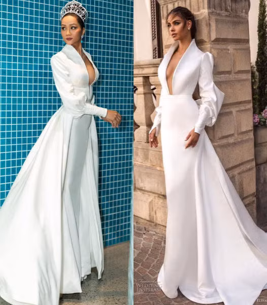 Khán giả đã chỉ ra bộ cánh của nhà tạo mốt Đỗ Long chính là sản phẩm copy từ thiết kế nước ngoài. H'Hen Niê hiện là người đẹp bị tố mặc váy nhái nhiều nhất trong nhiệm kỳ. Không ít ý kiến cho rằng nếu Hoa hậu Hoàn vũ không có cuộc sống đẹp, nhiệm kỳ thành công thì chắc đã bị “ném đá” không thương tiếc. Một khán giả viết “Một hai lần có thể bỏ qua nhưng để xay ra liên tục thì stylist nên coi lại cách làm việc”. Tuy không bị “ném đá” nhưng ít nhiều hình ảnh Hoa hậu hoàn vũ Việt nam bị ảnh hưởng.