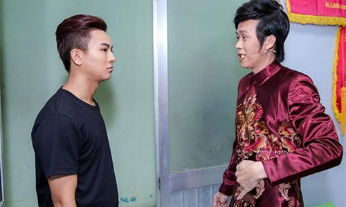 Hoai Lam dien trong show Hoai Linh sau nua nam dung hat