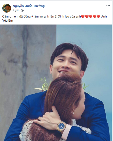 Bức hình chụp với Bảo Thanh khi tập cuối lên sóng của Quốc Trường thu hút tới 65 ngàn lượt thích, gàn 5000 bình luận.