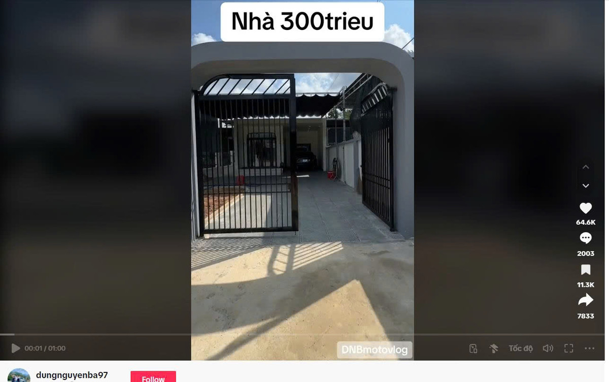 Ngoi nha xinh xan chi can 300 trieu dong la hoan thanh