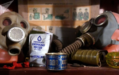 Khách tham quan có thể thấy nhiều vật dụng thời Liên Xô được trưng bày tại bảo tàng.