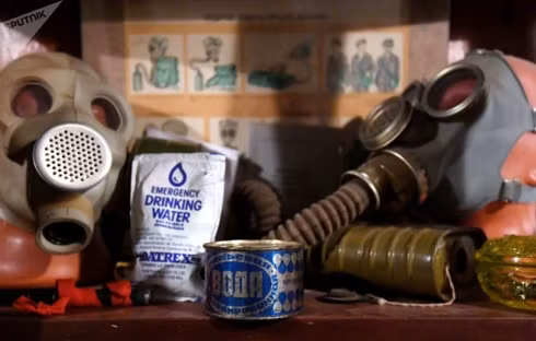 Khách tham quan có thể thấy nhiều vật dụng thời Liên Xô được trưng bày tại bảo tàng.