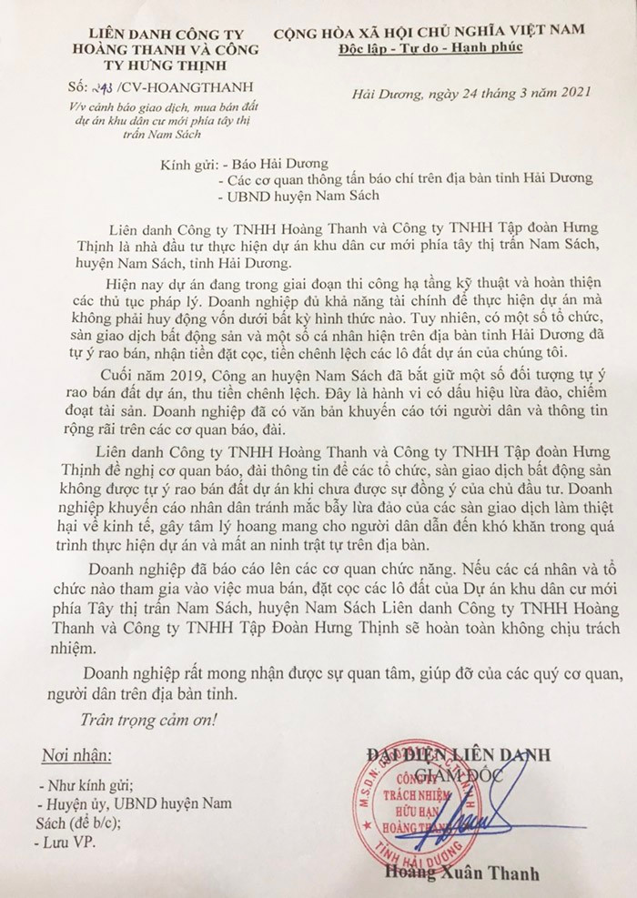 Nhieu to giac lua dao khi coc tien mua dat du an KDC phia Tay Nam Sach-Hinh-3