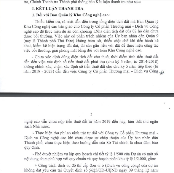 TP HCM: Nhieu sai pham tai du an nha o chuyen gia khu cong nghe cao