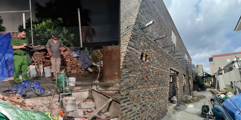 Ông Ngô Văn Thụ cho biết, ông T. chưa xuất trình được các giấy tờ pháp lý về quyền sử dụng tại thửa đất đang xây dựng. Do đó, UBND xã đã thiết lập các biên bản làm việc, yêu cầu ông T. dừng việc xây dựng tại thửa đất này. Tuy nhiên ghi nhận ngày 14/8, công trình gia đình ông T. đã xây dựng lên đến tầng 2.