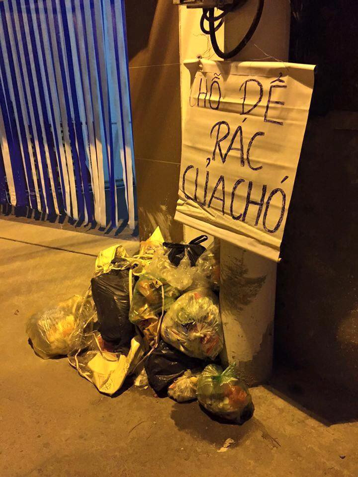 Cấm đổ rác mà đến mức này sao?