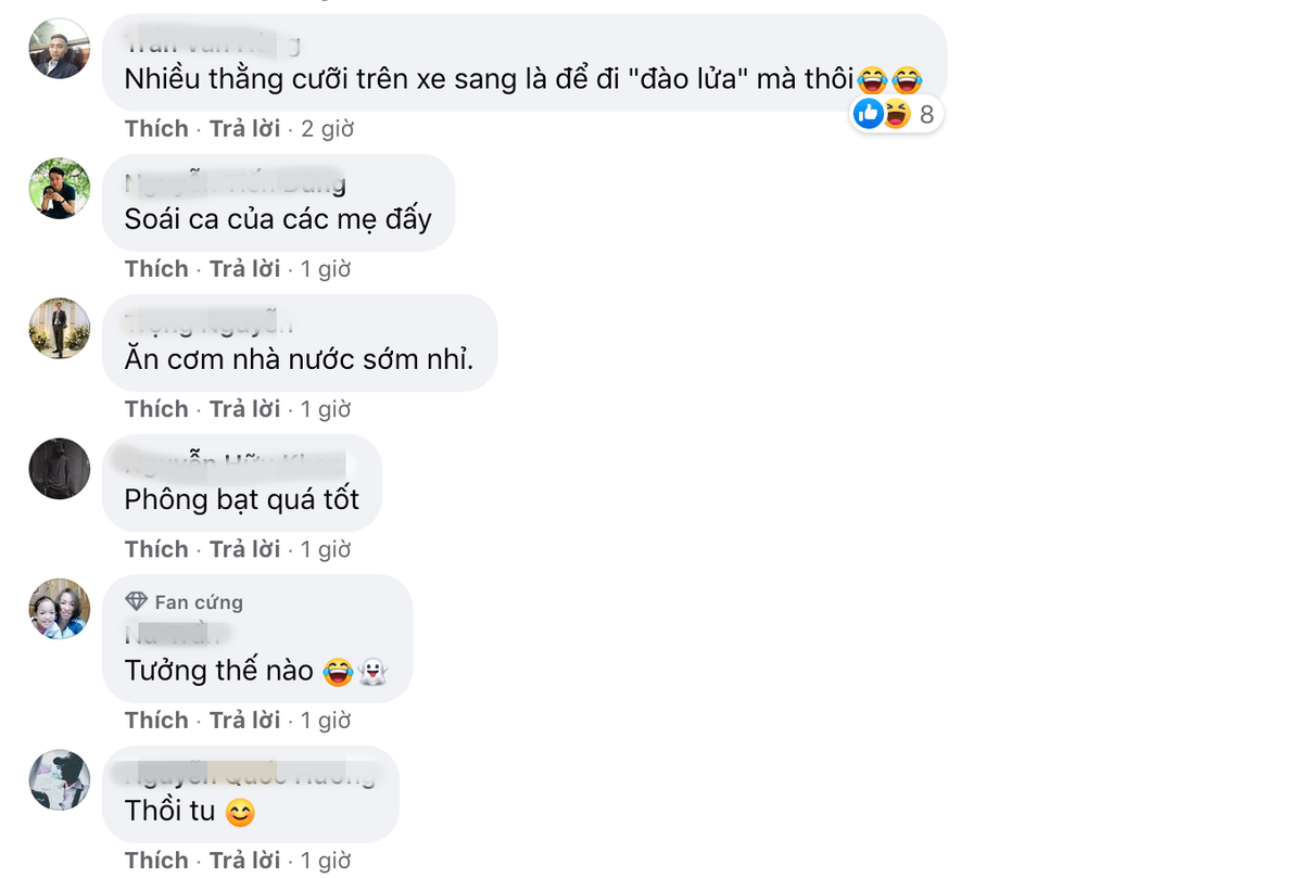 "Biểu hiện của mấy ông hay nói đạo lý trên mạng xã hội thường nhận về cái kết như thế này", "Kiếm được quả hợp đồng ngon thế mà không biết tận dụng vươn lên lại còn đua đòi khoe mẽ. Bó tay toàn tập",...- cư dân mạng bình luận.