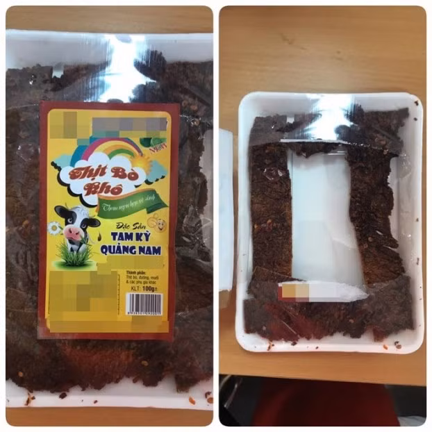 Kể cả khau thịt bò khô này cũng đánh lừa thị giác người mua hàng.